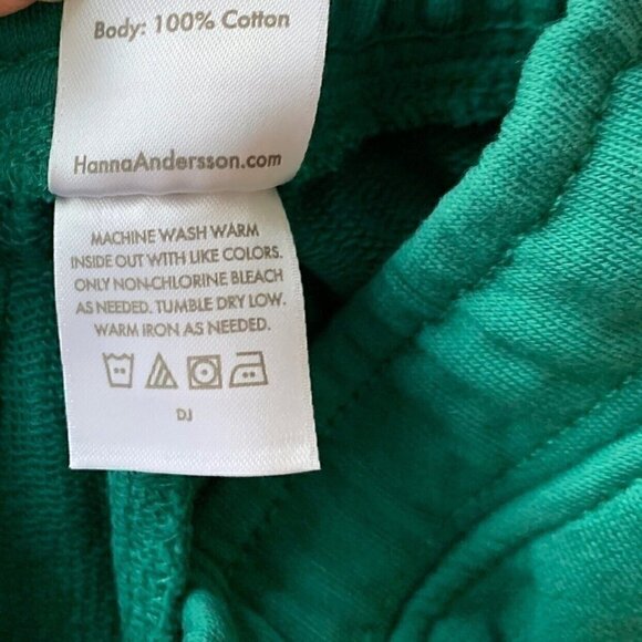 NWOT Hanna Andersson Boys Solid Slim Sweat Shorts In French Terry 5T or 12 Years - Picture 5 of 5